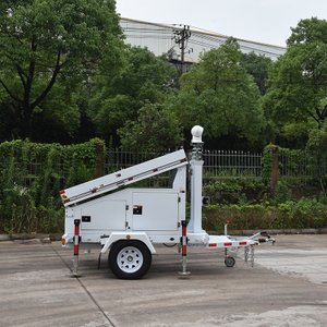 MOBILE SOLAR CCTV System Camera Trailer Outdoor